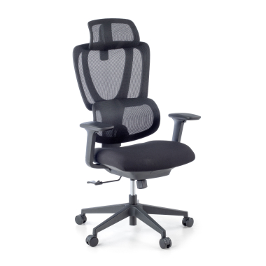 krzeslo ergonomiczne czarny essenza siatka podlokietniki regulowane 3d podwojne podparcie ledzwiowe zaglowek 1
