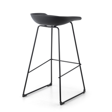 taboret biurowy czarny taboret metalowe plozy skora syntetyczna bez podlokietnikow 7