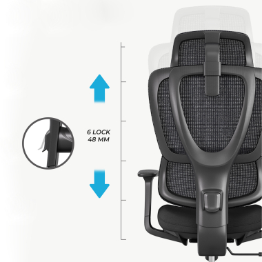krzeslo ergonomiczne czarny essenza siatka podlokietniki regulowane 3d podwojne podparcie ledzwiowe zaglowek 11