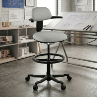 Taboret biurowy Erghos, ergonomiczny , obrotowy, siedzenie regulowane