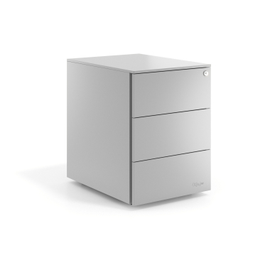 kontenerek pod biurko aluminium 3 szuflady metal 1
