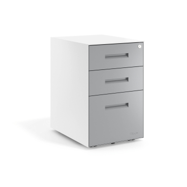 kontenerek pod biurko aluminium biala struktura metal 1