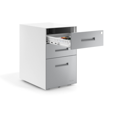 kontenerek pod biurko aluminium biala struktura metal 4
