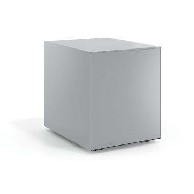 kontenerek pod biurko bialy aluminium metal 6
