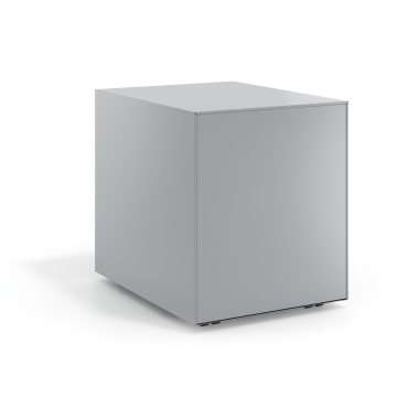kontenerek pod biurko czarny aluminium metal 6
