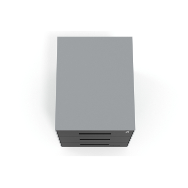 kontenerek pod biurko czarny aluminium metal 7