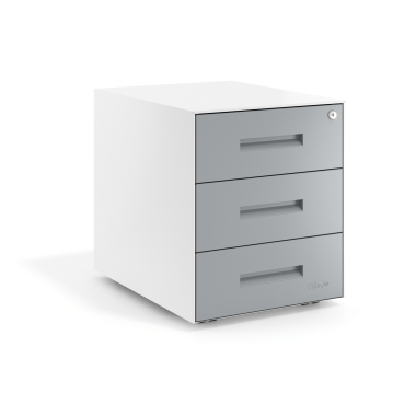 kontenerek pod biurko aluminium biala struktura metal 1