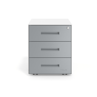 kontenerek pod biurko aluminium biala struktura metal 3