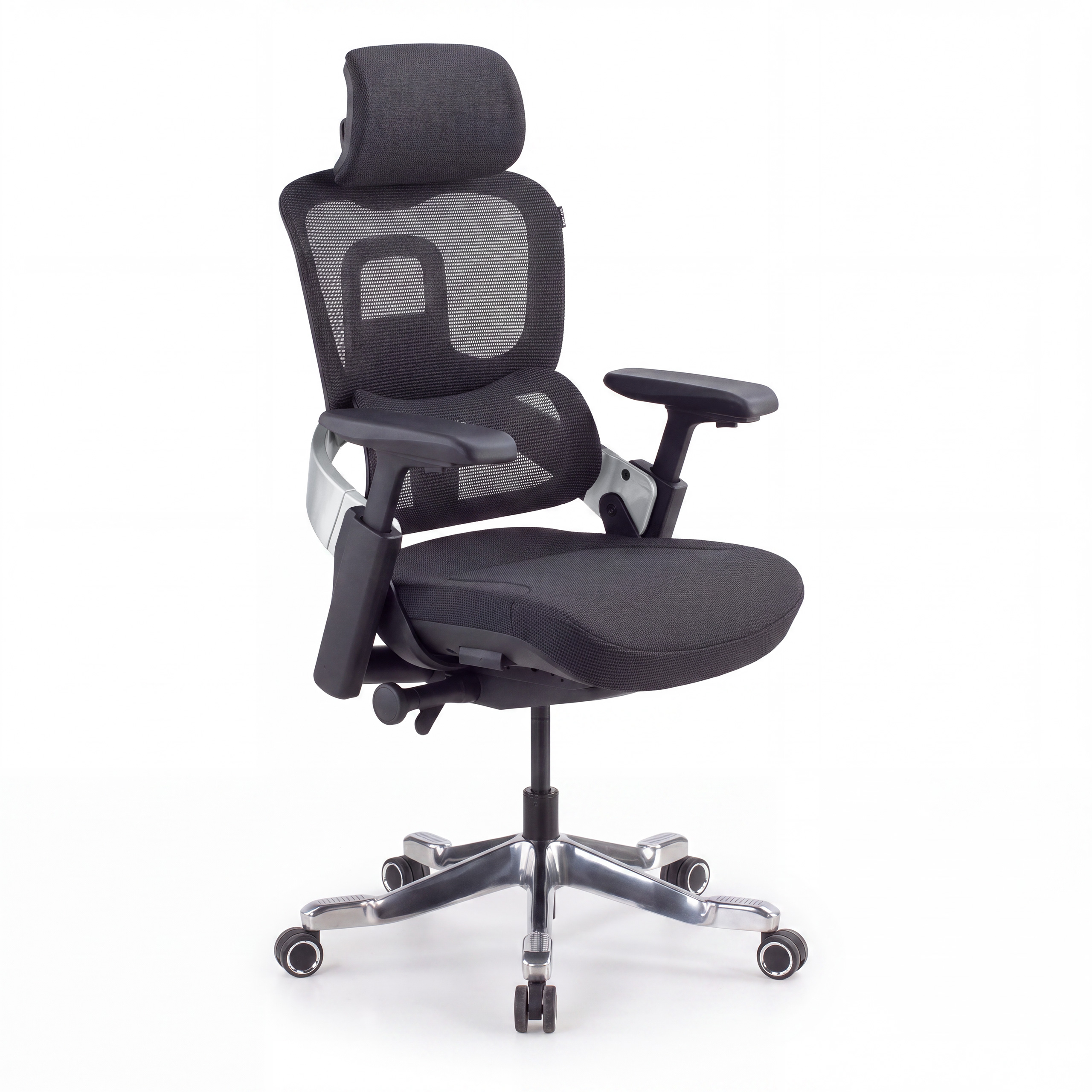 Ergonomiczne krzesło ortopedyczne ZenPro, podwójne oparcie, aluminiowa konstrukcja