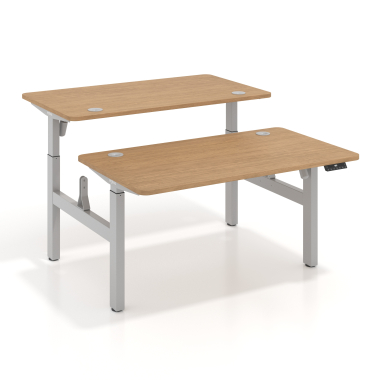 biurko regulowane aluminio red oak erghos go 1