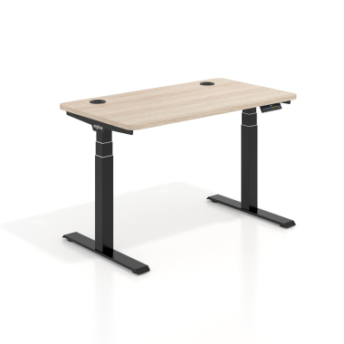 biurko regulowane czarny flax oak erghos pro 1