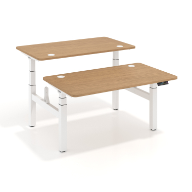 biurko regulowane bialy red oak erghos pro 1