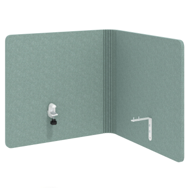 przegrody biurowe zielony sileo 3