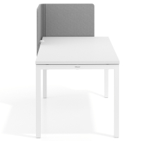 Składana boczna przegroda do biurka Sileo, tkanina dźwiękochłonna