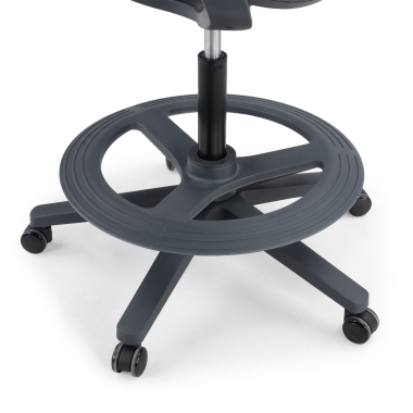 taboret ergonomiczny biurowy antracyt dorian siatka stale podlokietniki 9