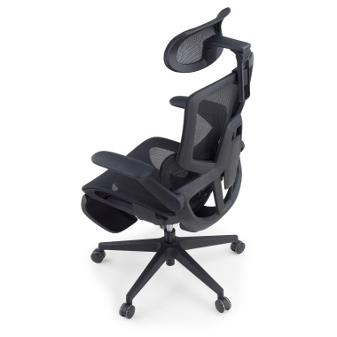 krzeslo ergonomiczne czarny halo z3 siatka podlokietniki regulowane 4d podparcie ledzwiowe zaglowek wysuwany podnozek 14
