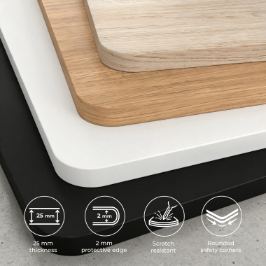 biurko regulowane bialy red oak erghos pro 8