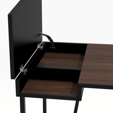 biurko brazowy madai 4