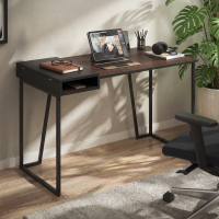 Biurko designerskie Madai z uchylną szufladą w stylu industrialnym