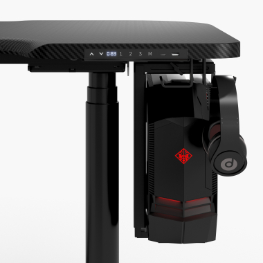 biurko gamingowe czarny stratos pro 11