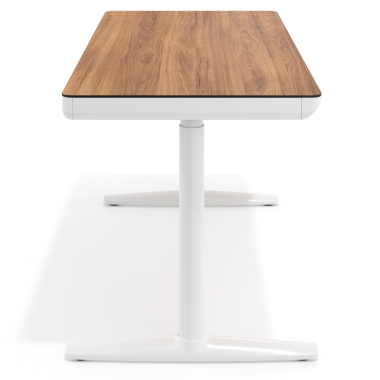 biurko regulowane bialy light walnut nolan 8