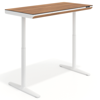 biurko regulowane bialy light walnut nolan 13