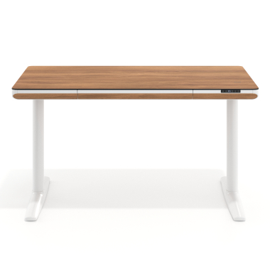 biurko regulowane bialy light walnut nolan 3