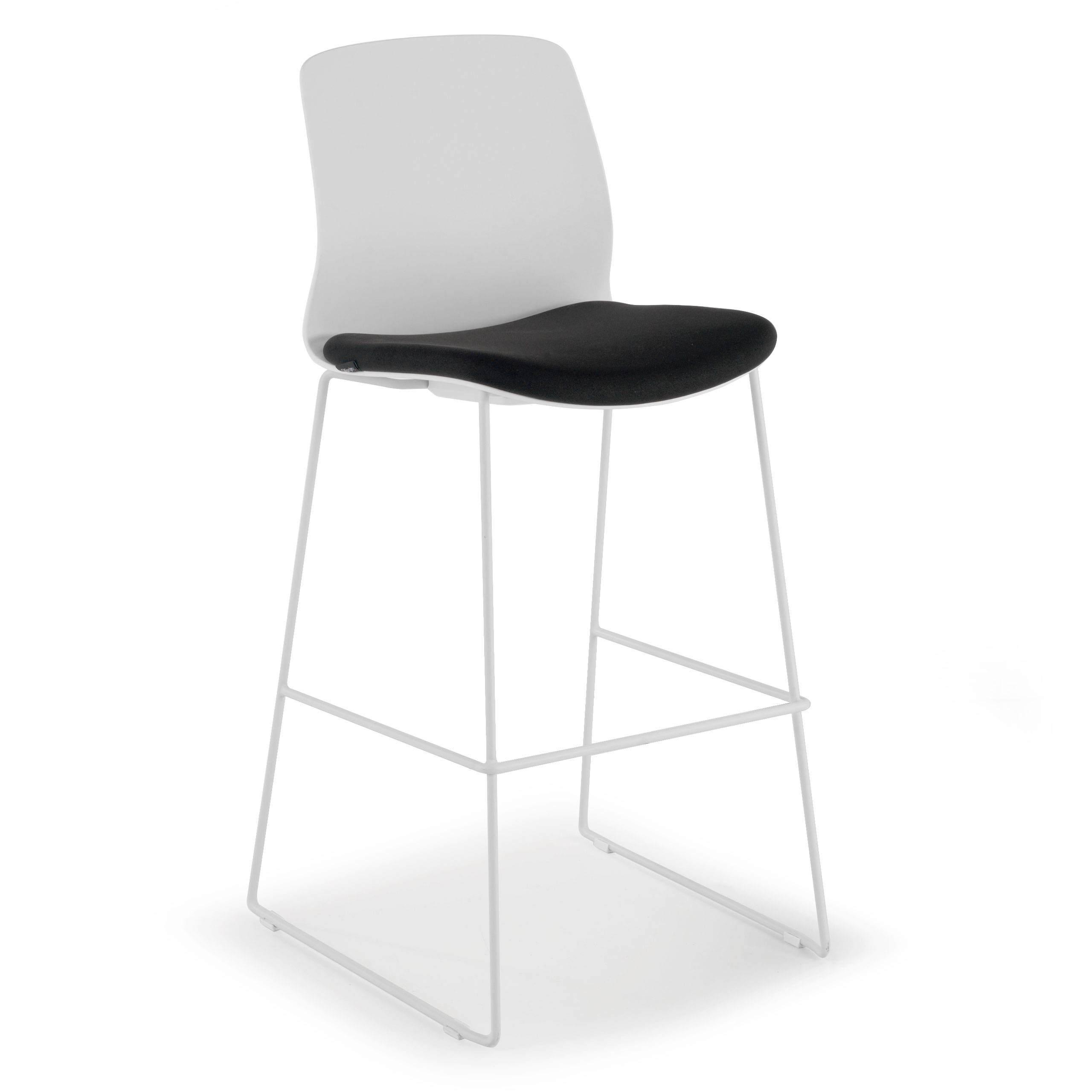 Taboret biurowy Swing, Elegancki styl, Metalowe nogi