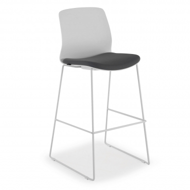 taboret biurowy szary taboret biurowy tkanina bez podlokietnikow 1