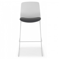 Taboret biurowy Swing, Elegancki styl, Metalowe nogi