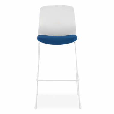 taboret biurowy niebieski taboret biurowy tkanina bez podlokietnikow 3