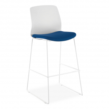 taboret biurowy niebieski taboret biurowy tkanina bez podlokietnikow 1