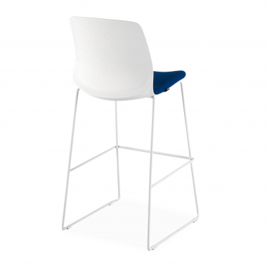 taboret biurowy niebieski taboret biurowy tkanina bez podlokietnikow 5