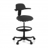 Taboret biurowy Erghos, ergonomiczny , obrotowy, siedzenie regulowane