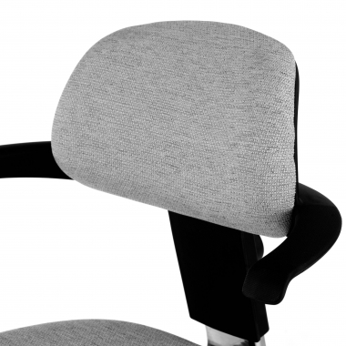 taboret ergonomiczny biurowy szary erghos tkanina bez podlokietnikow 6