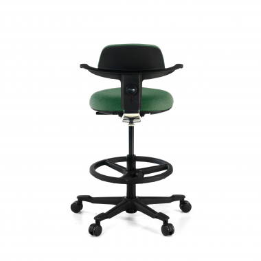 taboret ergonomiczny biurowy zielony erghos tkanina bez podlokietnikow 7