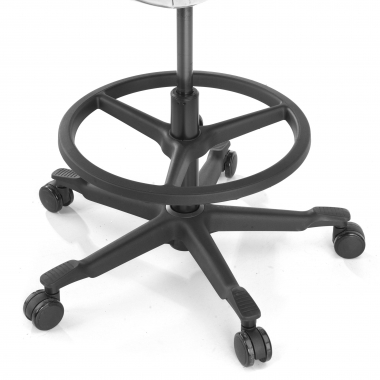 taboret ergonomiczny biurowy zielony erghos tkanina bez podlokietnikow 5