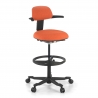 Taboret biurowy Erghos, ergonomiczny , obrotowy, siedzenie regulowane