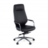 Fotel biurowy Rabat, mechanizm relaksacyjny, aluminium, niskie oparcie