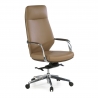 Fotel biurowy Rabat, mechanizm relaksacyjny, aluminium, niskie oparcie