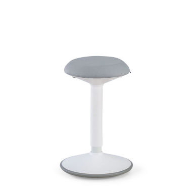 taboret ergonomiczny biurowy bialy szary activepro tkanina bez podlokietnikow 4