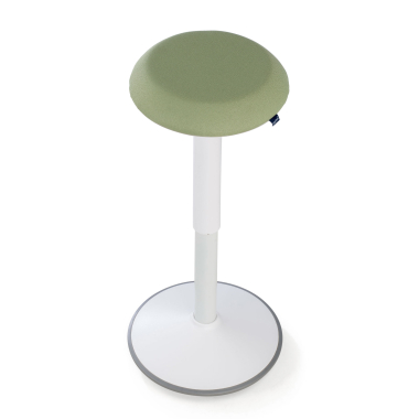 taboret ergonomiczny biurowy bialy zielony activepro tkanina bez podlokietnikow 7