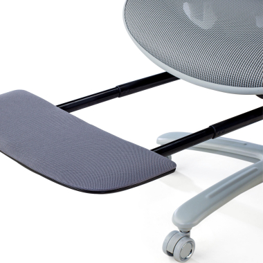 krzeslo ergonomiczne bialy szary biala struktura siatka podlokietniki regulowane 3d zaglowek wysuwany podnozek 9